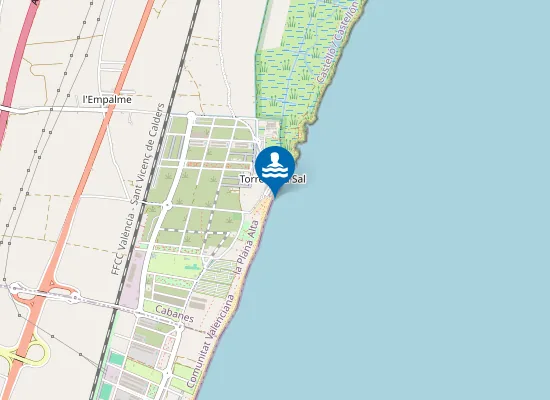 Map of PLAYA DE LA TORRE DE LA SAL PM1