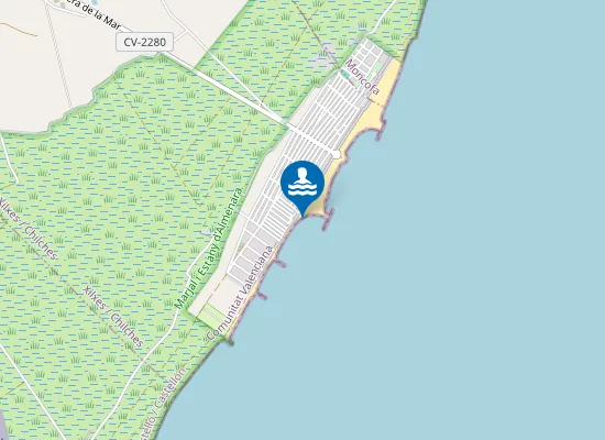 Map of PLAYA DEL CEREZO PM1