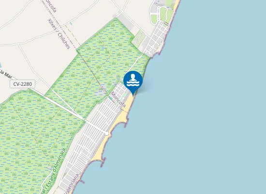 Map of PLAYA DE L'ESTANYOL PM1