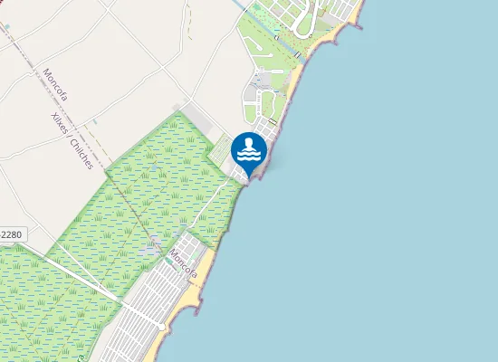 Map of PLAYA DE BENIESMA PM1