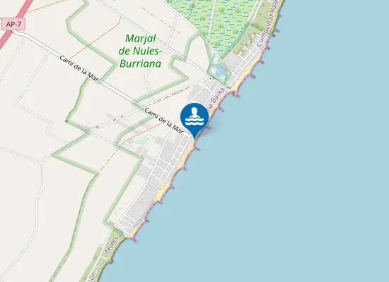 Map of PLAYA DE BOVALAR PM1