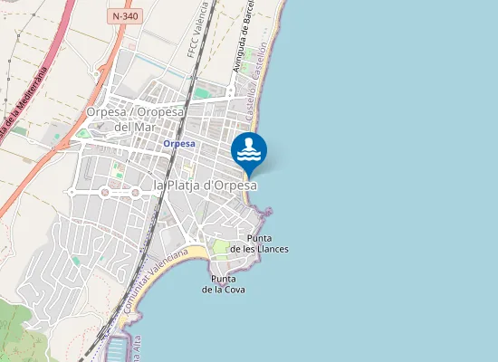 Map of PLAYA DE MORRO DE GOS PM1