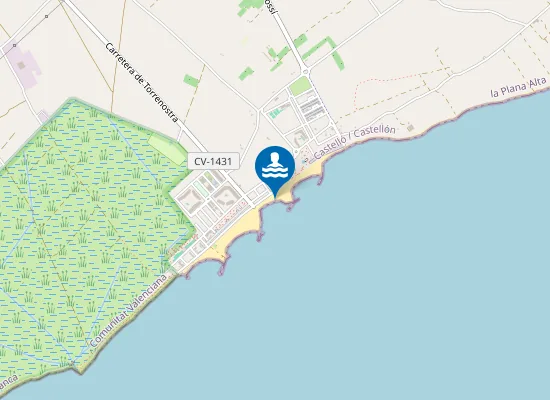 Map of PLAYA DEL NORD PM1