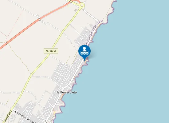 Map of PLAYA CALA DE LA FORADADA PM1