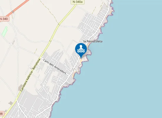 Map of PLAYA CALA DEL PINAR PM1