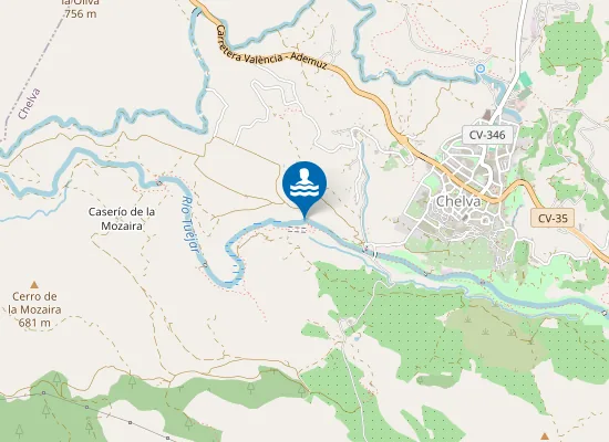 Map of Ba?Os La Platgeta Chelva Pm1