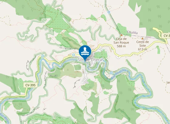 Map of RIO TURIA SOT DE CHERA PM1