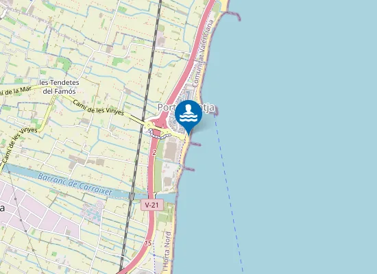 Map of PLAYA DE PORT SAPLAYA PM1