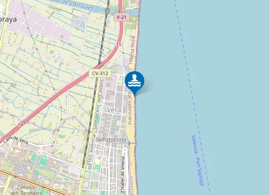 Map of PLAYA DE LA PATACONA PM1