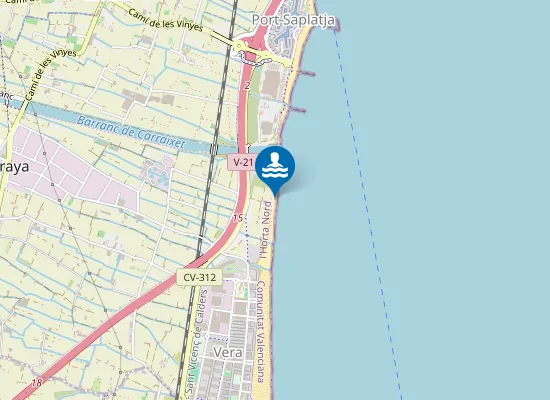 Map of PLAYA DELS PEIXETS PM1