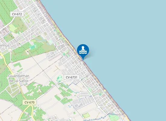 Map of PLAYA DE BELLREGUARD PM1