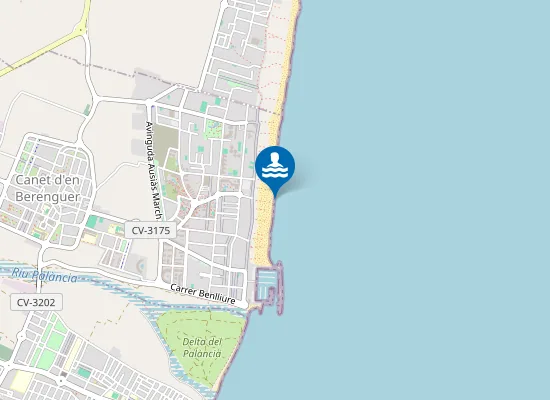 Map of PLAYA DEL RACO DE LA MAR PM2
