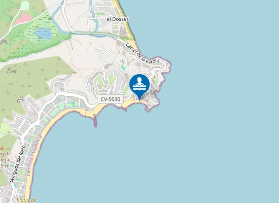 Map of PLAYA LOS OLIVOS PM1