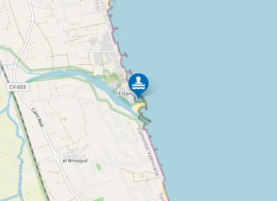 Map of PLAYA EL DORADO-L'ESTANY PM1