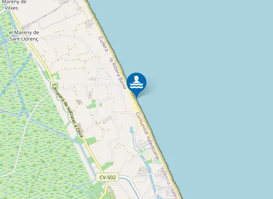 Map of PLAYA MARENY DE SANT LLOREN? PM1