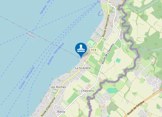 Map of PLAGE DE LA GRAVIERE