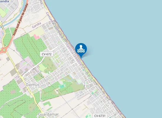Map of PLAYA DE DAIMUS PM1