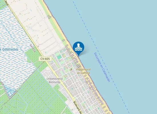Map of PLAYA DEL NORD PM1