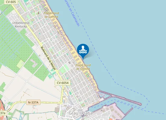 Map of PLAYA DEL NORD PM2