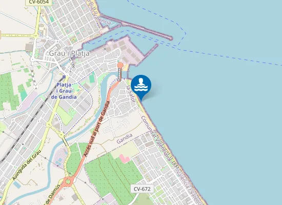 Map of PLAYA DE LES MARENYS DE RAFALCAID PM1