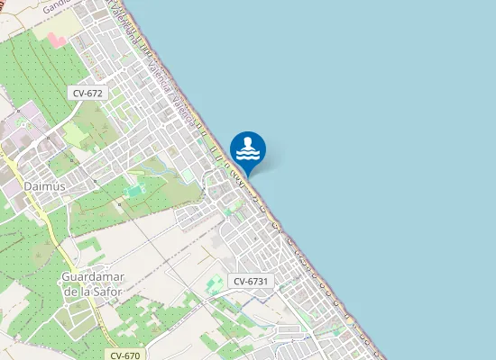 Map of PLAYA DE GUARDAMAR PM1