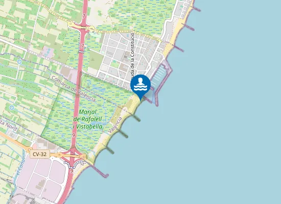 Map of PLAYA DE MASSAMAGRELL PM1