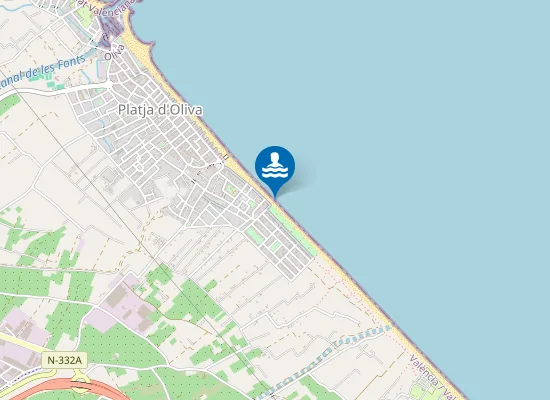 Map of PLAYA DE L'AIGUA BLANCA PM1