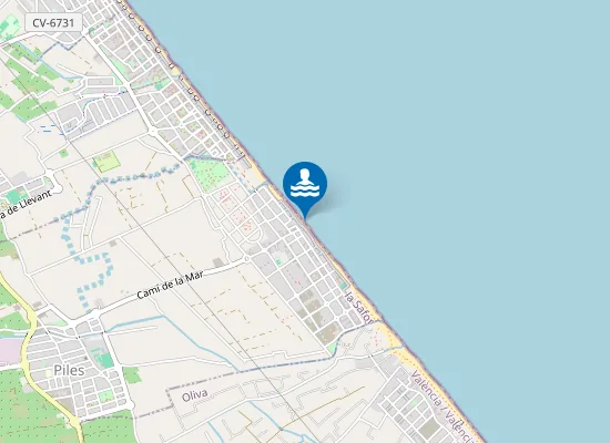 Map of PLAYA DE PILES PM1