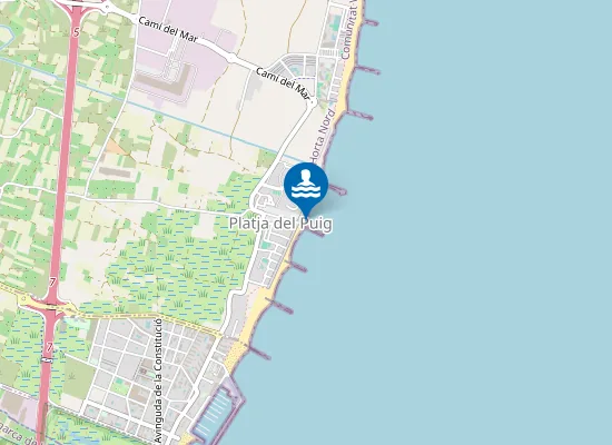 Map of PLAYA DE PUIG VAL-PLAY PUIG PM1