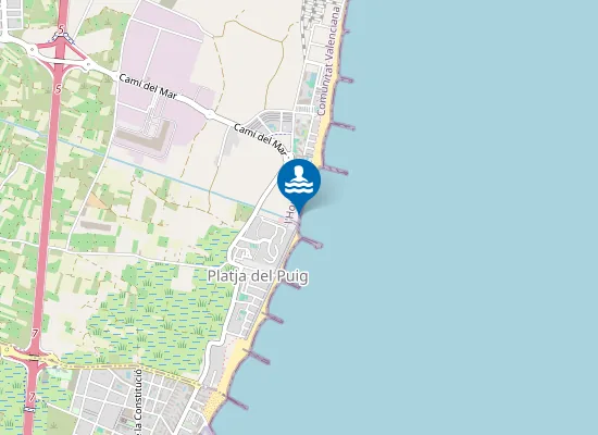 Map of PLAYA DEL BARRI DE PESCADORS PM1