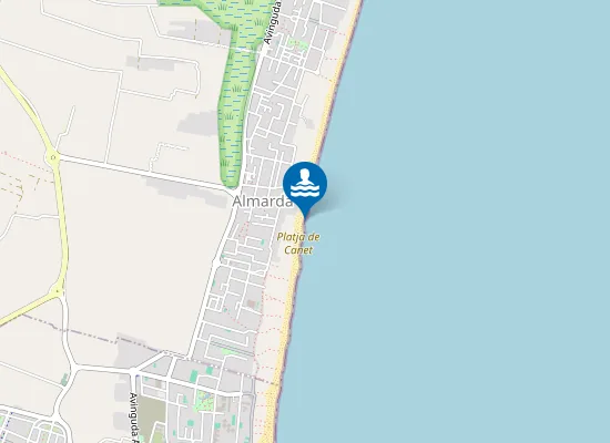 Map of PLAYA DE L'ALMARDA PM1