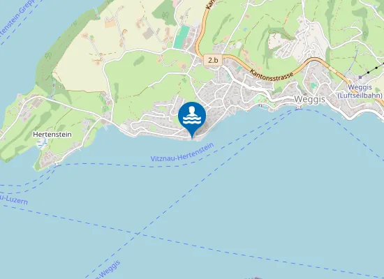 Map of STRANDBAD-LIDO, WEGGIS