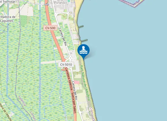 Map of PLAYA DE L'ARBRE DEL GOS PM1