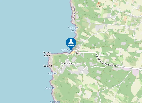 Map of PLAYA CALA SAHONA PM1