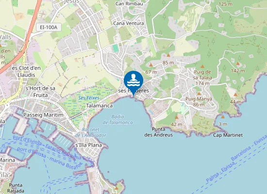 Map of PLAYA TALAMANCA PM1