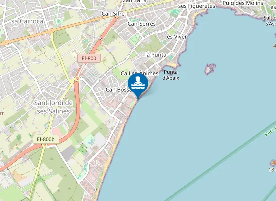 Map of PLAYA D EN BOSSA PM1