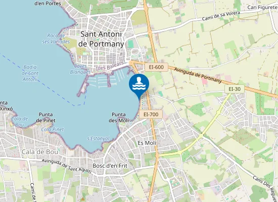 Map of PLAYA DE S'ARENAL PM3