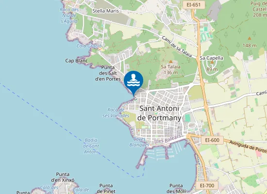 Map of PLAYA CAL? DES MORO PM1