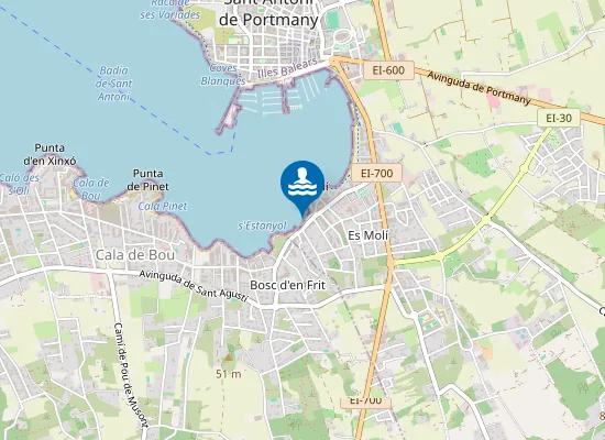 Map of PLAYA DES POUET PM1