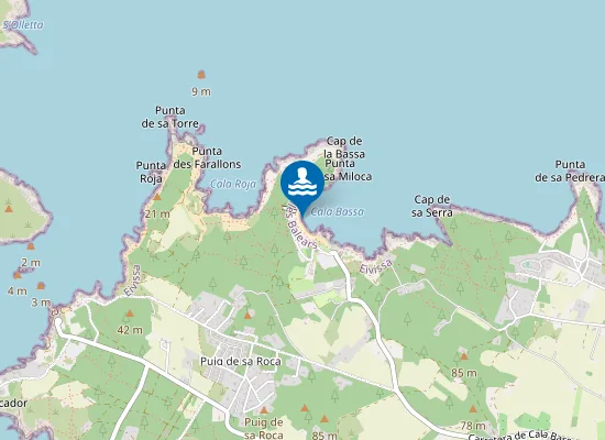 Map of PLAYA CALA BASSA PM1