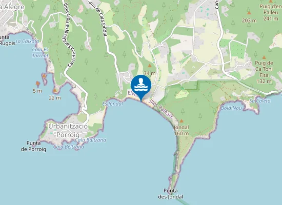Map of PLAYA CALA JONDAL PM1