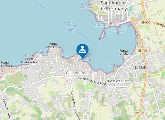 Map of PLAYA ES PINET PM1