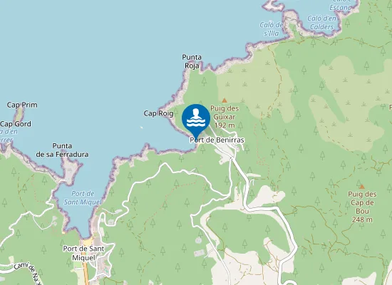 Map of PLAYA BENIRR?S PM1