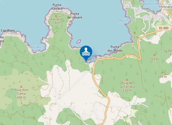 Map of PLAYA CALA XARRACA PM1