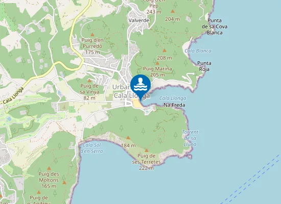 Map of PLAYA CALA LLONGA PM1