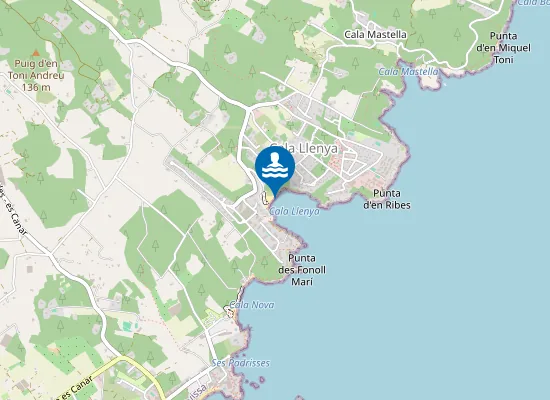 Map of PLAYA CALA LLENYA PM1