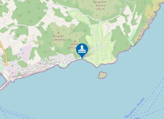 Map of PLAYA AUCANADA PM2