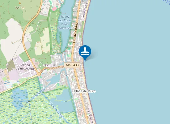 Map of PLAYA PORT D'ALC?DIA PM1