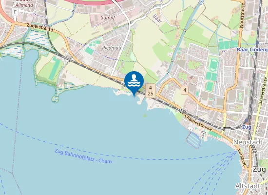 Map of STRANDBAD BRÜGGLI