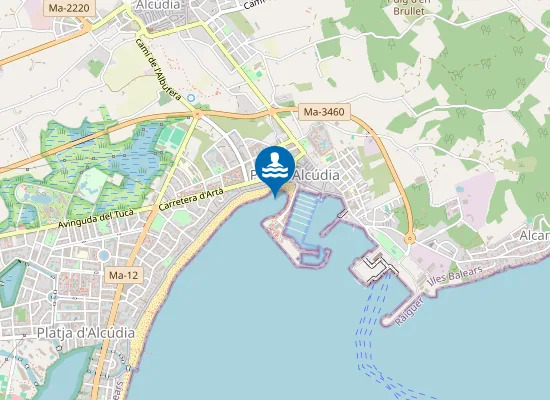 Map of PLAYA PORT D'ALC?DIA PM3